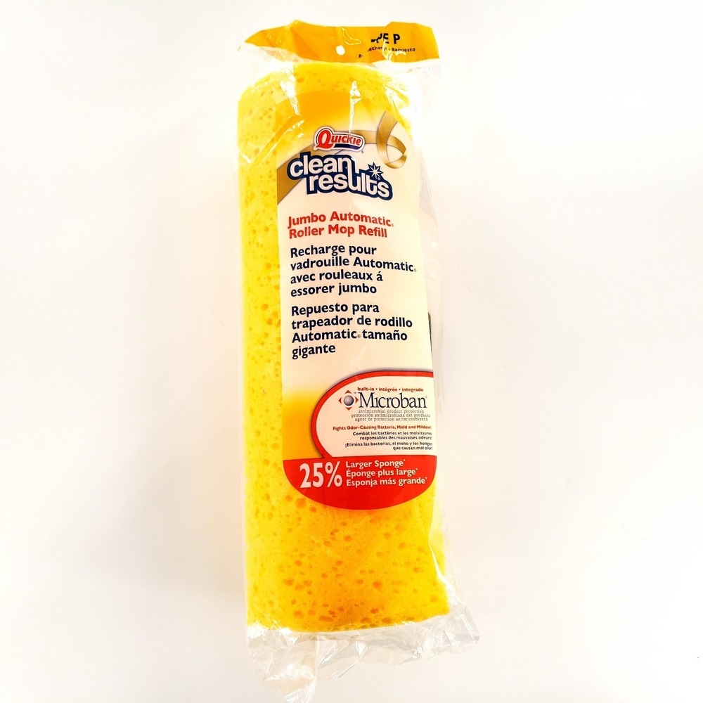QUICKIE Jumbo Automatic Roller Mop Head Refill Type P #055CR Brand New Sealed